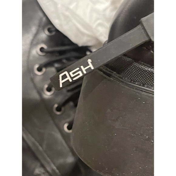 ASH Madness Block Heel Combat Boots Black Size 39 NWT - Picture 8 of 10